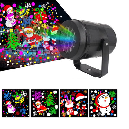 Christmas Projector Lights,360? Rotation Laser Projector Snow Projector Lamp Indoor Outdoor Holiday Lights Waterproof LED Light,Halloween Christmas Wedding Home Party Landscape Wall Decorations